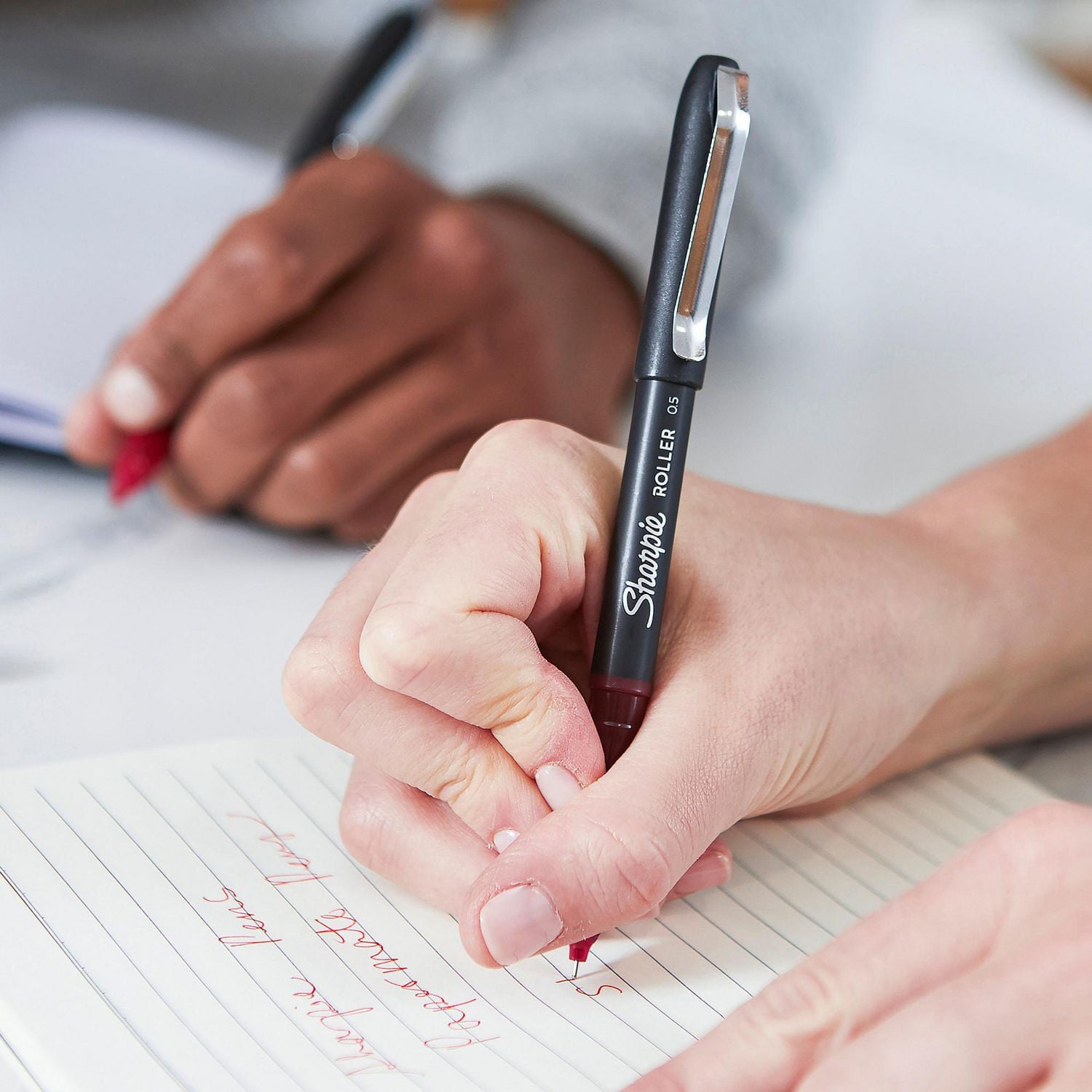 Sharpie Rollerball Pen, Needle Point (0.5 mm) Precision Pen, Black Ink, 12 Count