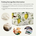 thumbnail image 6 of GZHJMY Lemon Branches Print Foldable Storage Bin Bedroom/Office Rectangular Canvas Basket 14.2"x10.2", 1 PCS Cube Organizer Boxes with Handles for Books/Clothes/Toys, 6 of 7