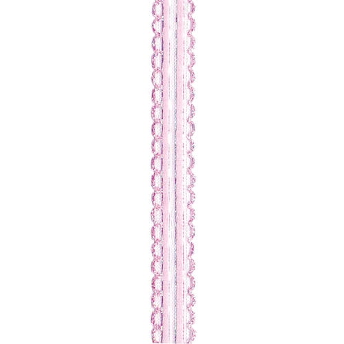 (4 pack) Offray Ribbon, Light Pink 5/8 inch Kendra Sheer Ribbon, 9 feet