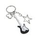thumbnail image 5 of Llavero de guitarra, amor, corazón, estrella, llavero, dije para bolso, regalo portátil para amantes de la música., 5 of 9