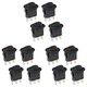 thumbnail image 1 of Interruptor basculante iluminado de 12 V CC 20 A para barco (1 de cada 4 colores) 4 piezas, 1 of 7