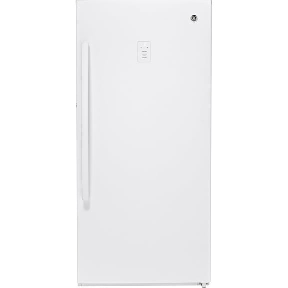 GE Congélateur Vertical Sans Givre de 14,1 Pi3 Blanc FUF14DLRWW