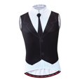 thumbnail image 2 of Camiseta de Ciclismo para Hombre Camisetas Sin Mangas Camiseta de Ciclismo Ropa para Bicicleta Absorbe La Humedad, Transpirable Y de Secado Rápido - Negro + blanco, XXL Sunnimix Chaleco de ciclismo sin mangas, 2 of 8