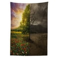 thumbnail image 3 of Ambesonne Forest Tablecloth Rectangular Table Cover, Life and Death Theme, 52"x70", Multicolor, 3 of 4