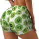 thumbnail image 1 of Fotbe Green Kiwi Shorts Sin Costuras – Shorts Deportivos de Cintura Alta para Mujer, Elásticos para Gimnasio, Yoga, Running o Ciclismo-Large, 1 of 8