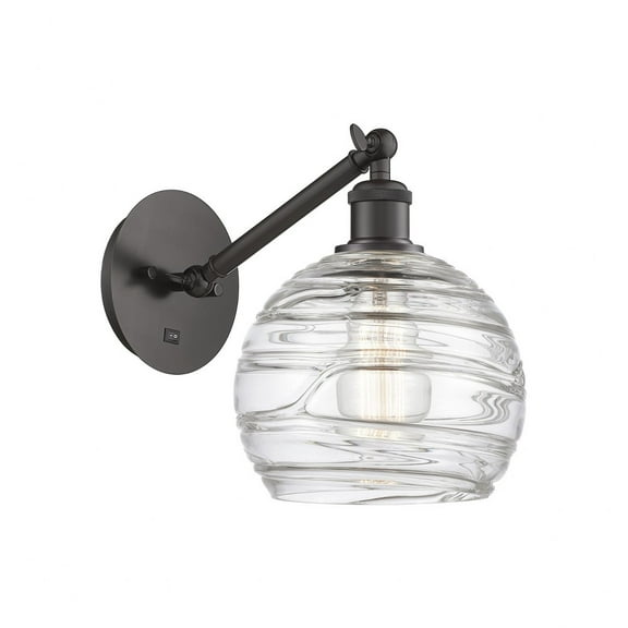317-1W-OB-G1213-8-LED-Innovations Lighting-Athens - 1 Light Wall Sconce In Industrial Style-12.38 Inches Tall and 8 Inches Wide Oil Rubbed Bronze