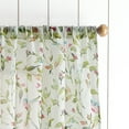 thumbnail image 3 of Martha Stewart Kensington Garden Print Curtain Panel Pair, Pink, Pole Top, Sheer, Indoor, Adult, 2 Piece Set, 37" x 95", 3 of 5