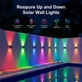 thumbnail image 2 of Luces Solares de Pared para Exterior Roopure RGB LED Impermeables Paquete de 12, 2 of 9