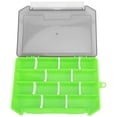 thumbnail image 6 of SingleLayer Insert Lure Box Fishing Tackle Box Fake Bait Storage with Removable Dividers(Green ), 6 of 8
