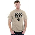 thumbnail image 3 of Papa Bear Dad Father's Day Pawprint Men's Graphic T Shirt Tees Brisco Brands L, 3 of 6