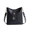 thumbnail image 1 of Bolso tipo cubo de cocodrilo, bolso de mujer, moda retro, bolso de moda para mujer, 1 of 5