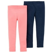 Child of Mine by Carters Toddler Girl Solid Leggings, 2-pack