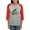 Heather/Red, variant on CafePress - Nerf Ready To Win Long Sleeve T Shirt - Womens Baseball Tee