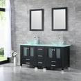 thumbnail image 5 of Wonline Durable Bathroom Vanity, Solid Wood Glass Clear, 60" W, 5 of 8