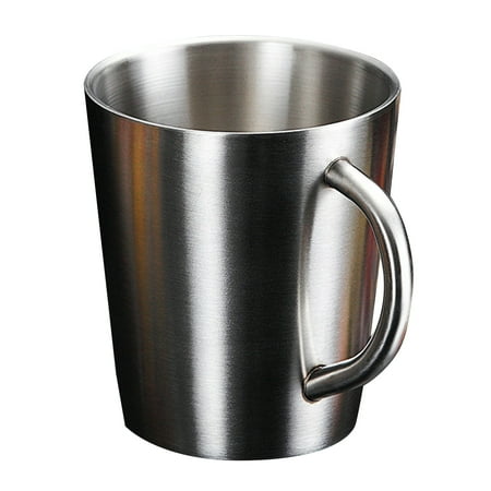 

Meizhencang Practical Anti-rust Water Mug Heat-resistant Shockproof Stainless Steel Coffee Mug for Home