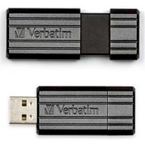 Verbatim  PinStripe 64GB USB 2.0 Flash Drive - Black