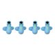 thumbnail image 4 of Qarigey Cubierta impermeable de silicona para zapatos, cubierta impermeable para zapatos, lluvia y suciedad, color azul Azul 2Conjunto, 4 of 6