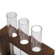 thumbnail image 3 of Tabletop Glass Tube Vase High Borosilicate Glass Pine Wood Frame Retro Tube Plant Vase for Hydroponic Plants Home Decoration3 Bottles, 3 of 4