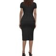 thumbnail image 4 of Prdecexlu Womens Suits 2 Piece Set Business Skirt Suit Set Short Sleeve Blazer and Skirt Suit Set Casual Work Office Outfits Black S, 4 of 8