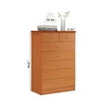thumbnail image 6 of Hodedah 7-Drawer Chest with Locks on 2-Top Drawers in Cherry, 6 of 7