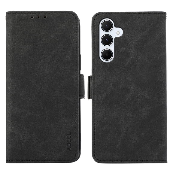 TECH CIRCLE For Galaxy A35 Wallet Case, PU Leather Flip Folio Case with Card Holders RFID Blocking Kickstand Shockproof TPU Inner Shell Phone Cover for Samsung Galaxy A35 5G 6.6" 2024,Black