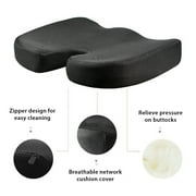 Cosmonic Premium Comfort Seat Cushion - Non-Slip Memory Foam Coccyx Pad for Back, Tailbone & Sciatica Pain Relief- Posture Corrector for Office Chair, Gaming Chair, Car Seat and Wheelchair