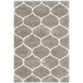 thumbnail image 1 of Safavieh Hudson Shag Collection SGH280B Grey and Ivory Area Rug, 10 feet by 14 feet (10' x 14'), 1 of 3