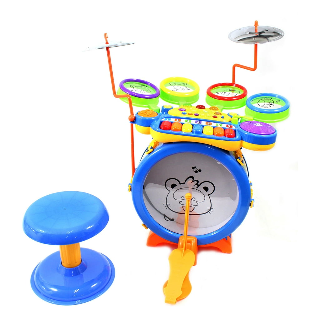 15" Toy Drum & Keyboard Play Set For Children