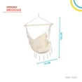 thumbnail image 2 of Hamaca  Tipo Columpio Almohadones blanco 6.49 pulg Elly Decor ED-HCWH, 2 of 8