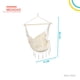 thumbnail image 2 of Hamaca  Tipo Columpio Almohadones blanco 6.49 pulg Elly Decor ED-HCWH, 2 of 8