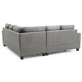 thumbnail image 3 of Sandridge 80 in. W 2-piece Microfiber L Shape Sectional Sofa in Gray, 3 of 4