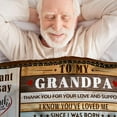 thumbnail image 6 of Grandpa Gifts - Grandpa Gifts for Grandparents Day, Birthday Gifts for Grandfather Soft Flannel Blanket, Great Grandpa Gift from Grandchildren for Grand Parents Day, Best Papa Gifts 60x 50, 6 of 6