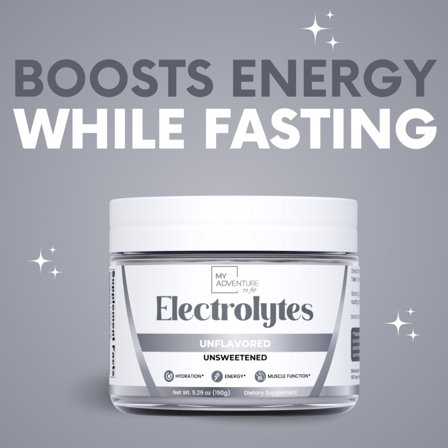 Unflavored Electrolytes Powder – Unsweetened, Zero Sugar Hydration (30 Servings)