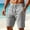 Gray, variant on LEKWK Summer Casual Shorts for Men Lightweight Beach Lounge Wear Elastic Waist with Drawstring Comfy Relaxed Fit Workout Athletic Golf Bottoms with Side Pockets Army Green XXXL