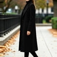 thumbnail image 5 of cocolona Womens Long Coat for Women Fall Winter Long Sleeve Lapel Trench Coat Oversized Elegant Trendy Jacket, 5 of 7