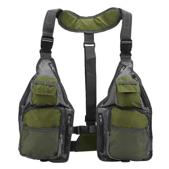 Sarapandan Fishing Vest Breathable Abrasion Resistant Large Storage Capacity Light Weight Fishing Waistcoat