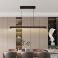 thumbnail image 5 of 39" Walnut Wood Modern LED Pendant Light - Adjustable Hanging Fixture with Dimmable Remote for Dining Room, Kitchen & Living Room, 5 of 10