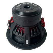 Massive Audio H124 12 in. 3000W RMS Dual 4-Ohm Voice Coil Car Audio Subwoofer - Black
