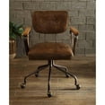 thumbnail image 4 of Scranton & Co Leather Swivel Office Chair in Vintage Whiskey, 4 of 5