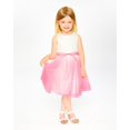thumbnail image 2 of Bi-Material Pleated Mesh Dress White And Pink, 2 of 4