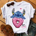 thumbnail image 1 of Disney Kawaii Lilo Stitch Funny Cartoon T Shirt Women Stitch Cute Manga T-shirt Y2k Graphic Tshirt Streetwear Top Tees Female2XL Gao Jinjia LED, 1 of 2