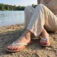 thumbnail image 5 of Cushionaire Cora Flip Flops for Women | Vacation Beach Essentials | Women's Casual Thong Sandals with Wide Widths Available, 5 of 20