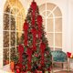 thumbnail image 5 of Lazos, Lazos de corona, Lazos para el cabello, Decoración de lazos, Decoración de lazos de terciopelo navideños, Decoración de árbol de Navidad DIY, Decoración de corona de flores festiva, Colgante de, 5 of 6