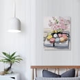 thumbnail image 3 of JRXY  Kitchen Food Wall Art Canvas Prints 'Pastel Macarons' Home Décor, Pink, White 12x16 in, 3 of 4