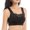 Black, variant on Women Seamless Lace Bra M-7XL Plus Size Push up Bra Full Cup Back Smoothing Bralette with Removable Cups