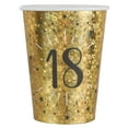 thumbnail image 1 of 18th Birthday Party Essential: Elegant Shining Gold Paper Cups, Perfect for Stylish Celebrations, 1 of 3