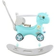 thumbnail image 3 of Blue Rocking Horse for Toddlers 1-3 Years 4 in 1 Design Kids Ride on Toy Balance Bike Push Cart with Detachable Balance Board Fun Birthday Gift, 3 of 6