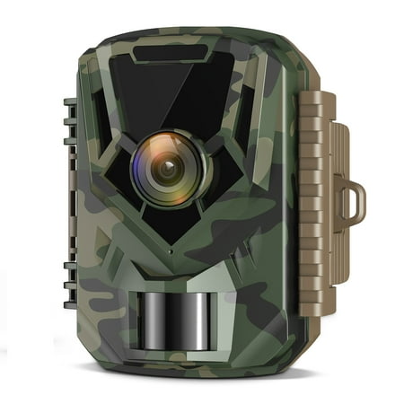 CAMPARK Trail Camera 1080P Game Hunting Camera with Night Vision Waterproof Motion Activated Fast Trigger Speed 120° Wide Angle Trail Camera for Outdoor Wildlife Monitoring 2.0 LCD