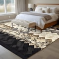 thumbnail image 6 of Brown Ethnic Area Rug 6x9 Washable Rug Non Slip Southwest Zigzag Weave Boho Retro Geometric Large Area Rug Soft Stainresistant Indoor Floor Carpet for Living Room Bedroom Office Dining Room Nursery, 6 of 9