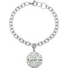 Personalized Girl's Stainless Steel Graduation Name Bracelet